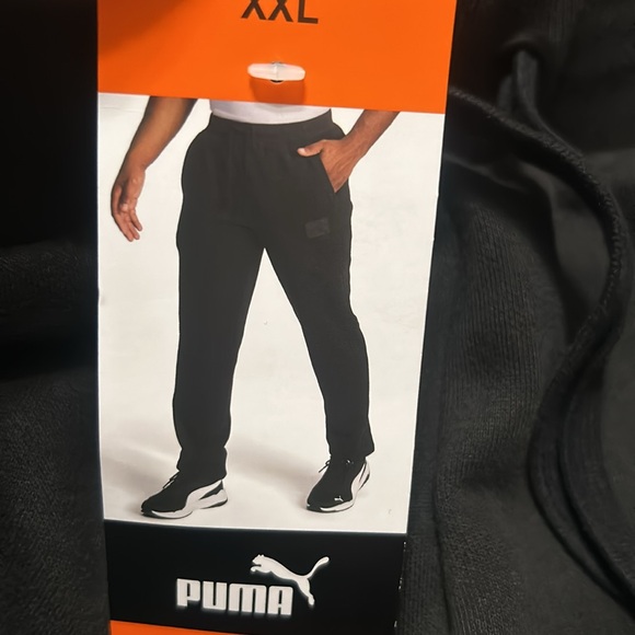 Puma Men’s Fleece Joggers 66% Cotton Black Size XL, XXL NWT - Picture 5 of 7